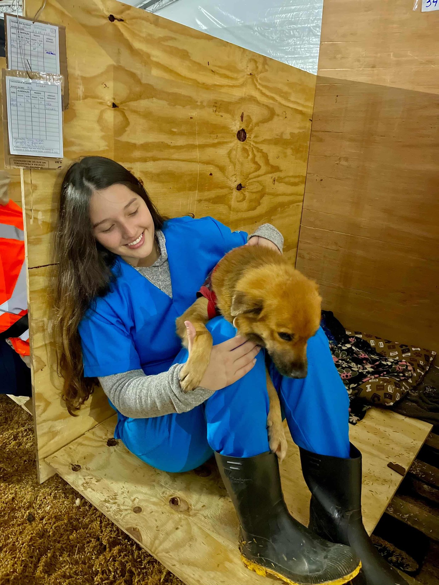 Samires em ação de voluntariado